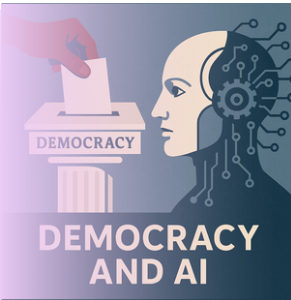 The Democracy & AI logo was designed with the help of ChatGPT.